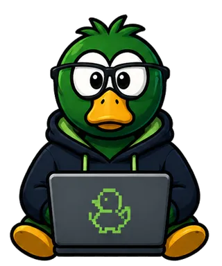 Canard colvert, mascotte de Duck Platform